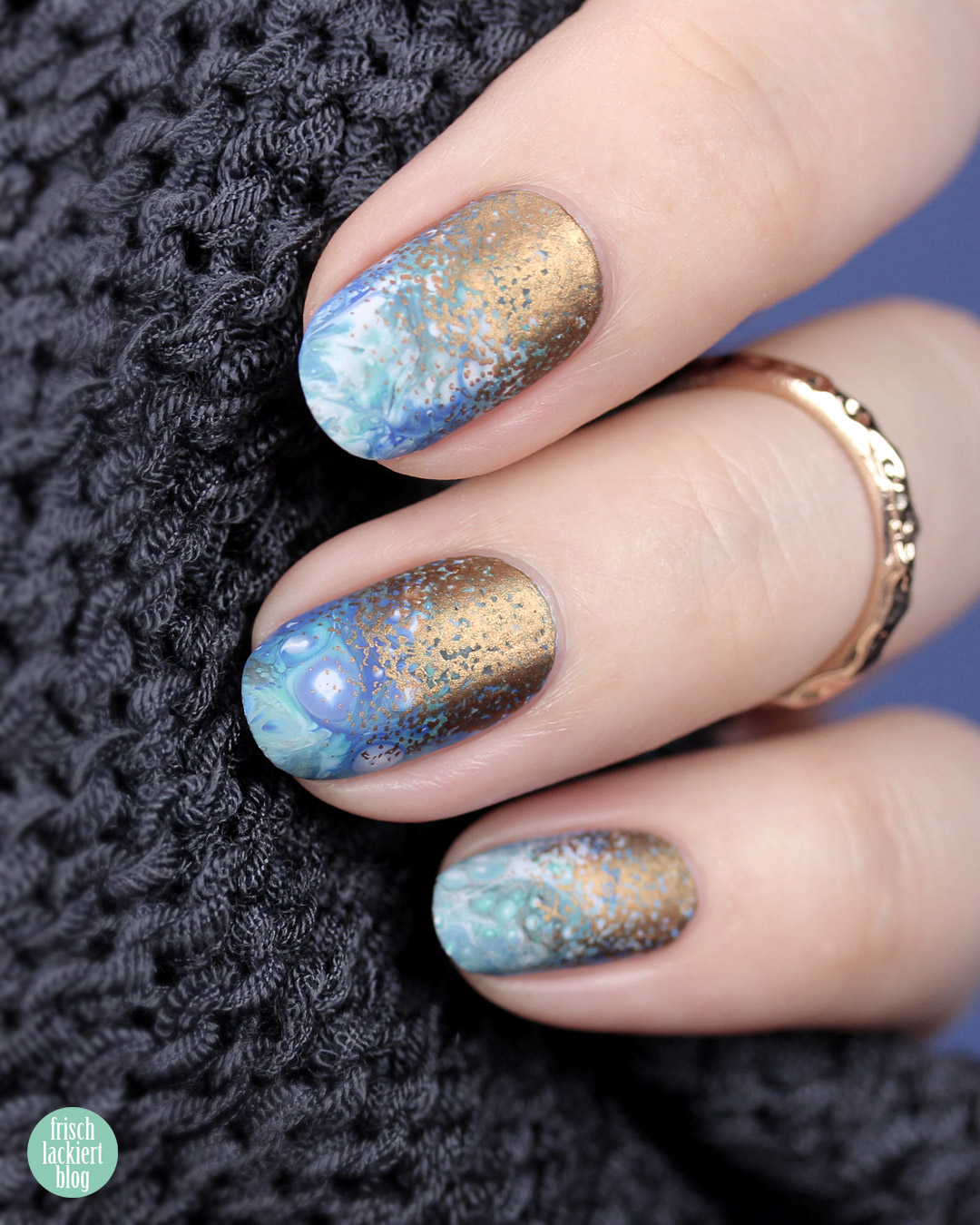 Frischlackiert-Challenge – Marble Nail Art Tutorial – by frischlackiert