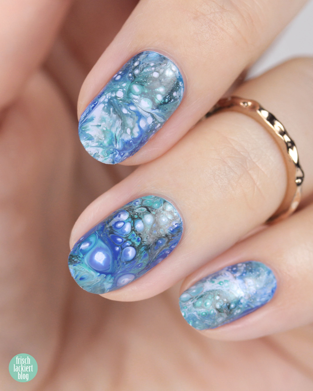Frischlackiert-Challenge – Marble Nail Art Tutorial – by frischlackiert